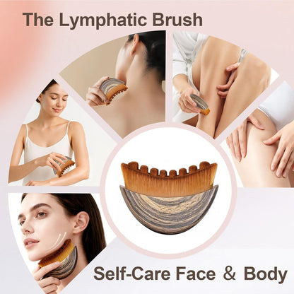 New Lymphatic Contour Face Brush，Lymphatic Face Brush for Sculpting – Anti-Puffiness Detox & Lift Improves Skin Glow，Ergonomically Designed to Fit the Skin Precisely and Relieve Fatigue