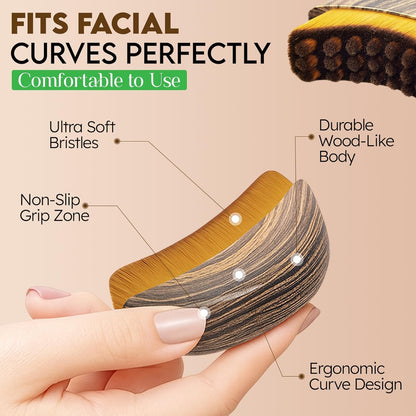 New Lymphatic Contour Face Brush，Lymphatic Face Brush for Sculpting – Anti-Puffiness Detox & Lift Improves Skin Glow，Ergonomically Designed to Fit the Skin Precisely and Relieve Fatigue