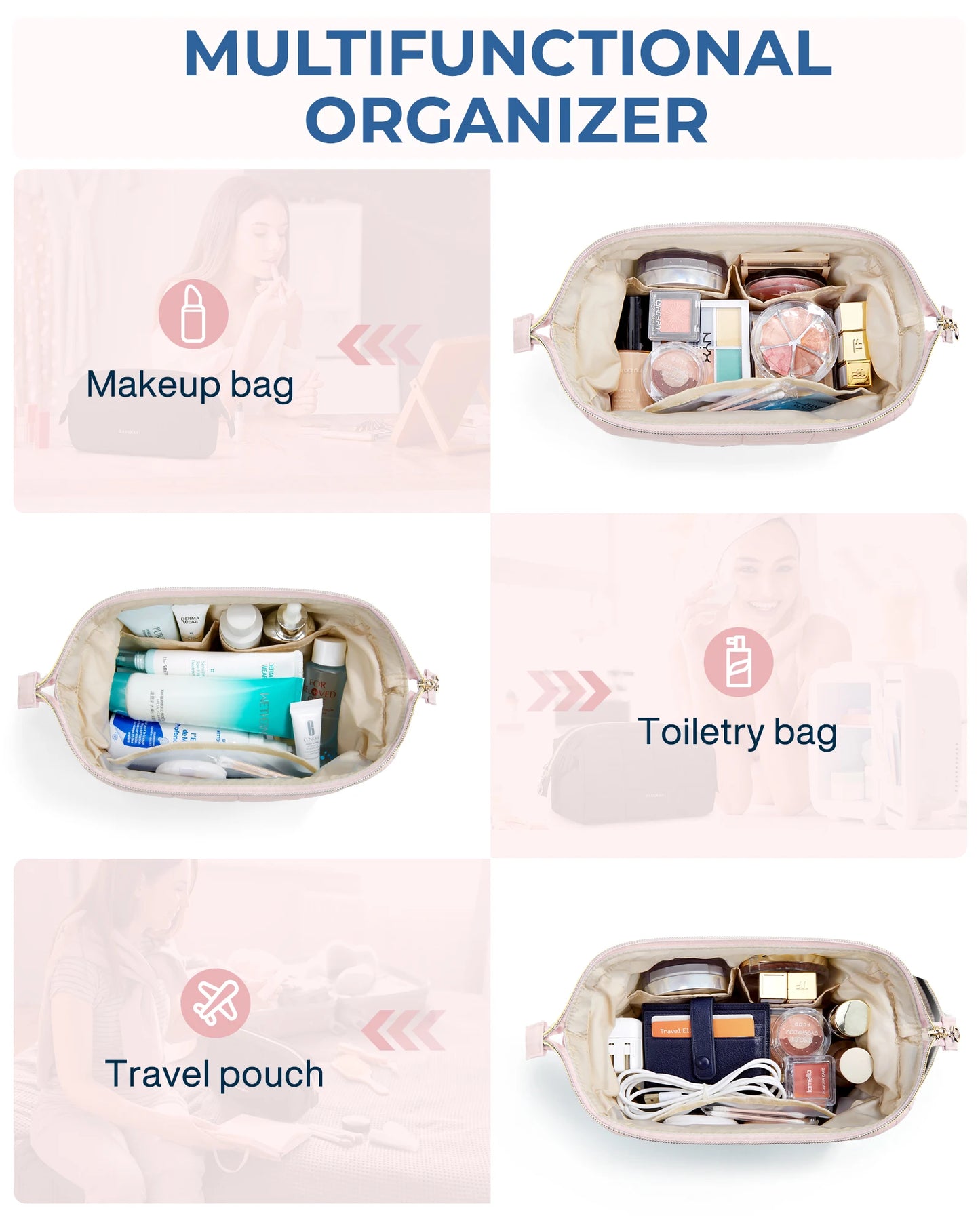 Women's Makeup Organizer Case