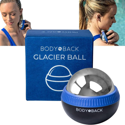 Glacier Ball - Cryosphere Therapy Massage Roller Ball, Ice Roller Ball, Cold Ball for Plantar Fasciitis Relief with Removable Ice Roller for Face or Lacrosse Ball Rolling